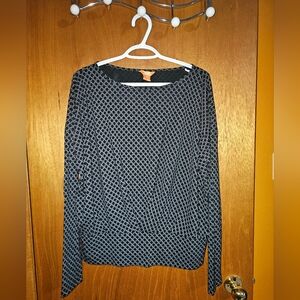 Joe Fresh Black and White Patterned Top